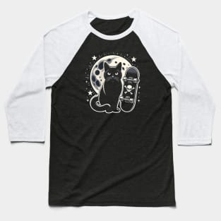 Skateboard cat Baseball T-Shirt